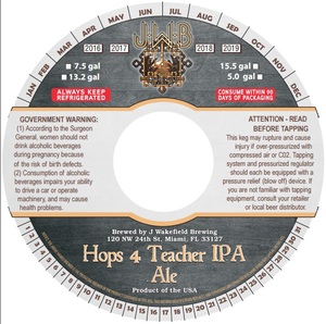 J Wakefield Brewing Hops 4 Teacher