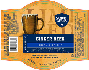 Samuel Adams Ginger Beer July 2016