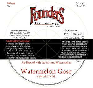 Founders Watermelon Gose
