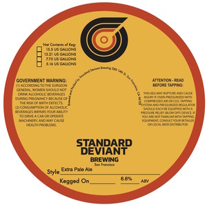 Standard Deviant Brewing Extra Pale Ale
