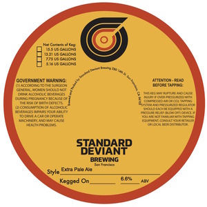 Standard Deviant Brewing Extra Pale Ale