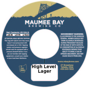 Maumee Bay Brewing Co High Level Lager