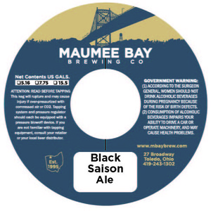 Maumee Bay Brewing Co Black Saison July 2016