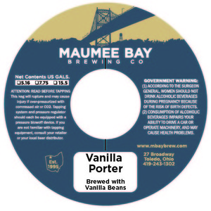 Maumee Bay Brewing Co Vanilla Porter
