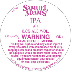 Samuel Adams IPA July 2016