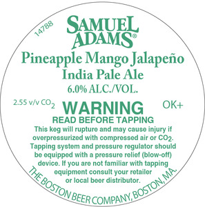 Samuel Adams Pineapple Mango JalapeÑo IPA