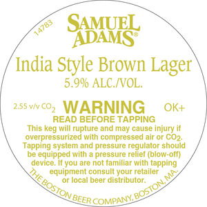Samuel Adams India Style Brown Lager July 2016