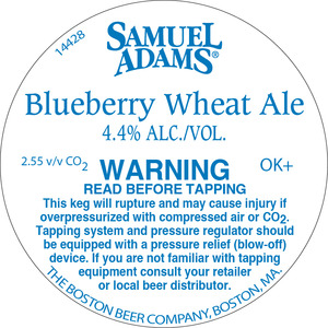 Samuel Adams Blueberry Wheat Ale July 2016
