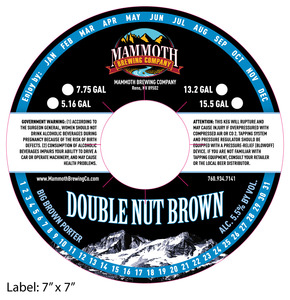 Mammoth Brewing Company Double Nut Brown Porter