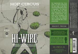 Hi-wire Brewing Hop Circus Volume 4 August 2016