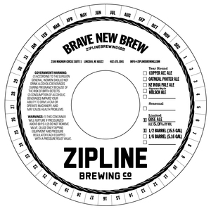 Zipline Brewing Co. Gose August 2016