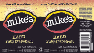 Mike's Hard Ruby Grapefruit July 2016