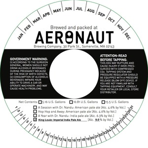 Aeronaut Brewing Company King Louie