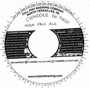 Full Pint Brewing Company Chinookie En Fuego