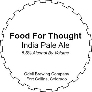 Odell Brewing Company Food For Thought August 2016