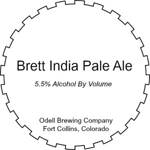 Odell Brewing Company Brett IPA August 2016