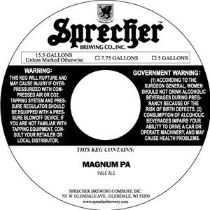 Sprecher Magnum Pa August 2016