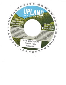 Upland Brewing Company Two Of Tarts Gose