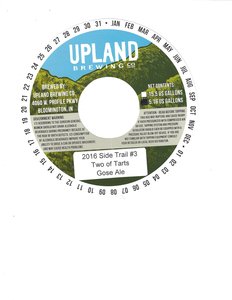 Upland Brewing Company Two Of Tarts Gose