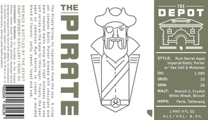The Pirate Rum Barrel Aged Imperial Baltic Porter August 2016