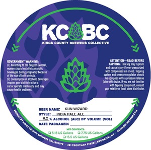Kings County Brewers Collective Sun Wizard India Pale Ale