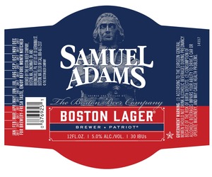 Samuel Adams Boston Lager August 2016