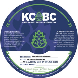 Kings County Brewers Collective Beach Zombie's Revenge