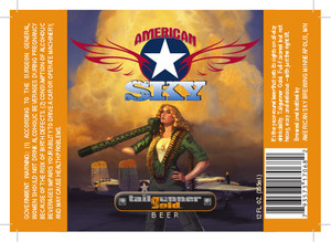 American Sky Brewing Tailgunner Gold August 2016