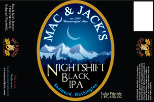 Mac & Jack's Brewing Company Nightshift Black August 2016