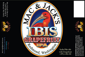 Mac & Jack's Brewing Company Grapefruit Ibis