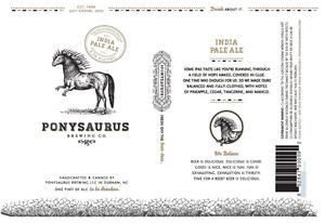 Ponysaurus Brewing Co. India Pale Ale August 2016