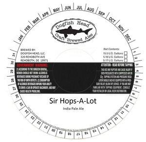 Dogfish Head Sir Hops A Lot