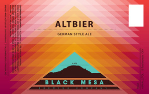 Black Mesa Altbier German Style Ale August 2016