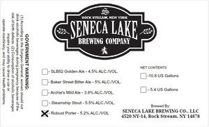 Seneca Lake Brewing Company Robust Porter
