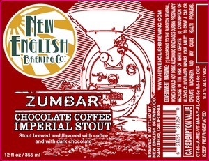 New English Brewing Company Zumbar Chocolate Coffee Imperial Stout