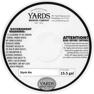 Yards Brewing Company Stynk Ale