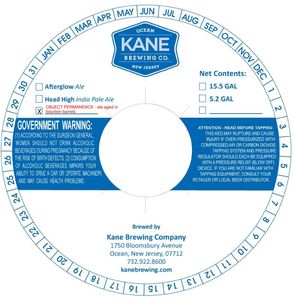 Kane Brewing Company Object Permanence August 2016