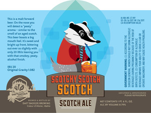 Daft Badger Brewing Scotchy Scotch Scotch Scotch Ale