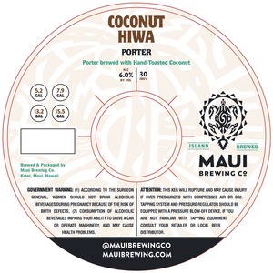 Maui Brewing Co. Coconut Hiwa Porter