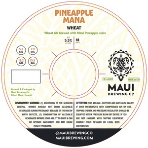 Maui Brewing Co. Pineapple Mana Wheat