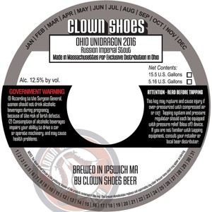 Clown Shoes Ohio Unidragon 2016 August 2016