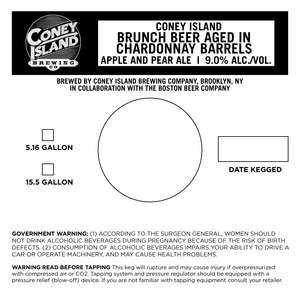 Coney Island Brunch Beer Aged In Chardonnay Barrels