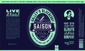 Mark Twain Brewing Company Haley's Blueberry Saison August 2016