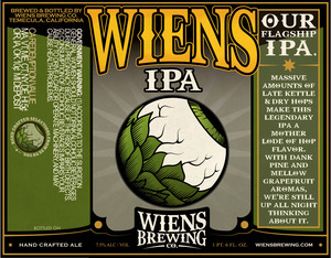 Wiens Brewing Company Wiens IPA