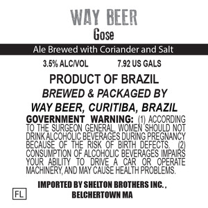 Way Beer Gose August 2016