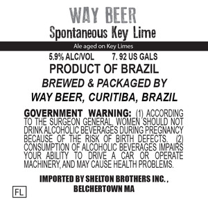 Way Beer Spontaneous Key Lime August 2016
