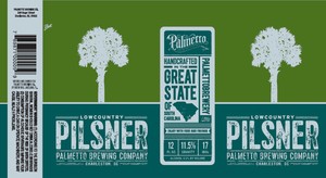 Palmetto Brewing Company Low Country Pilsner August 2016