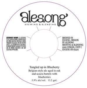 Tangled Up In Blueberry Belgian-style Ale Aged In Oak And Acacia August 2016