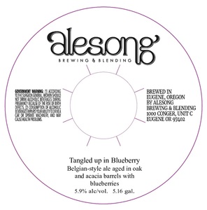Tangled Up In Blueberry Belgian-style Ale Aged In Oak And Acacia