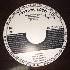 Saugatuck Brewing Company Private Label August 2016